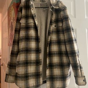 Mens flannel sweatshirt